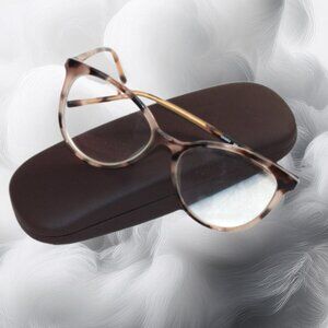 DKNY 5003 Oversized Full Rim Lightweight Cat-Eye Blush Tortoise Eyeglasses